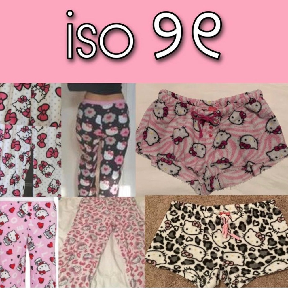 hello kitty pajama pants iso